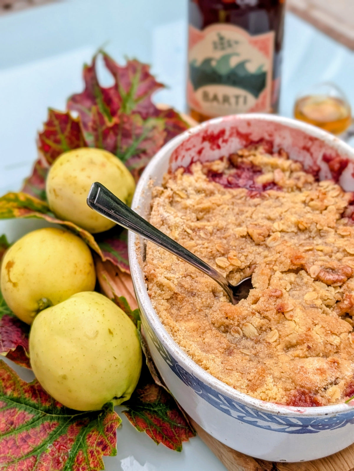 Barti Apple and Blackberry Crumble