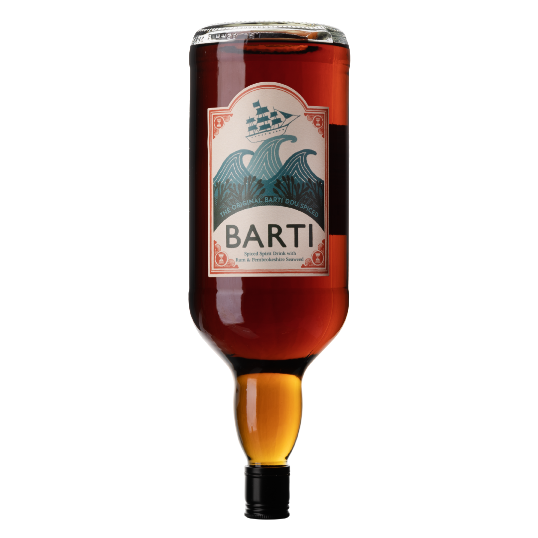 Best Spiced Rum in 1.5L bottle. Front view of Rum bottle