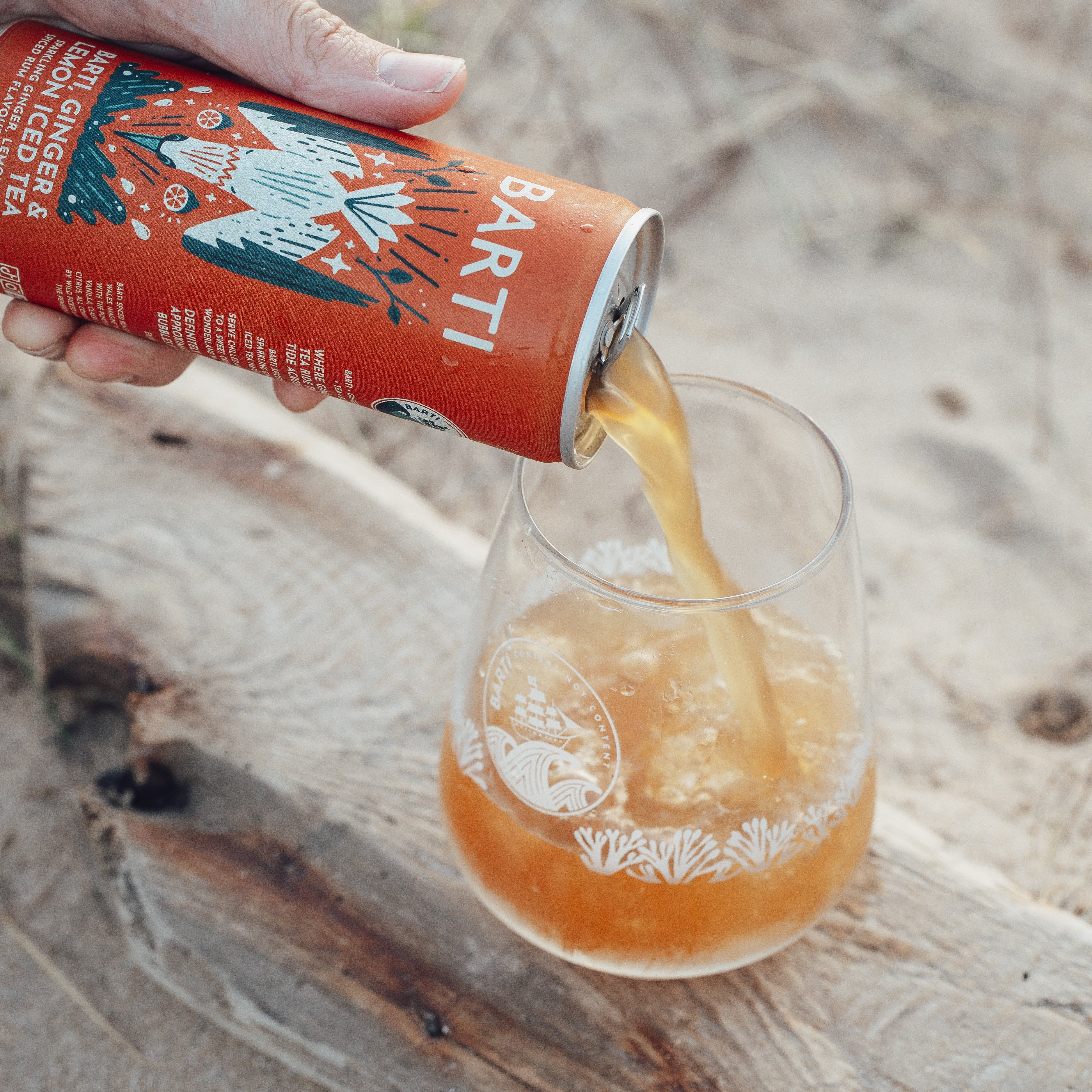 Barti, Ginger & Lemon Iced Tea - Pre-mixed Cocktail Can