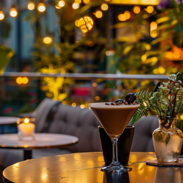 Barti Latte Cocktail made with Best Spiced Rum and Cream Liqueur cocktail duo set