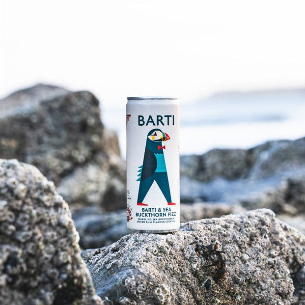 Barti & Sea Buckthorn Fizz - Pre-mixed Cocktail Can