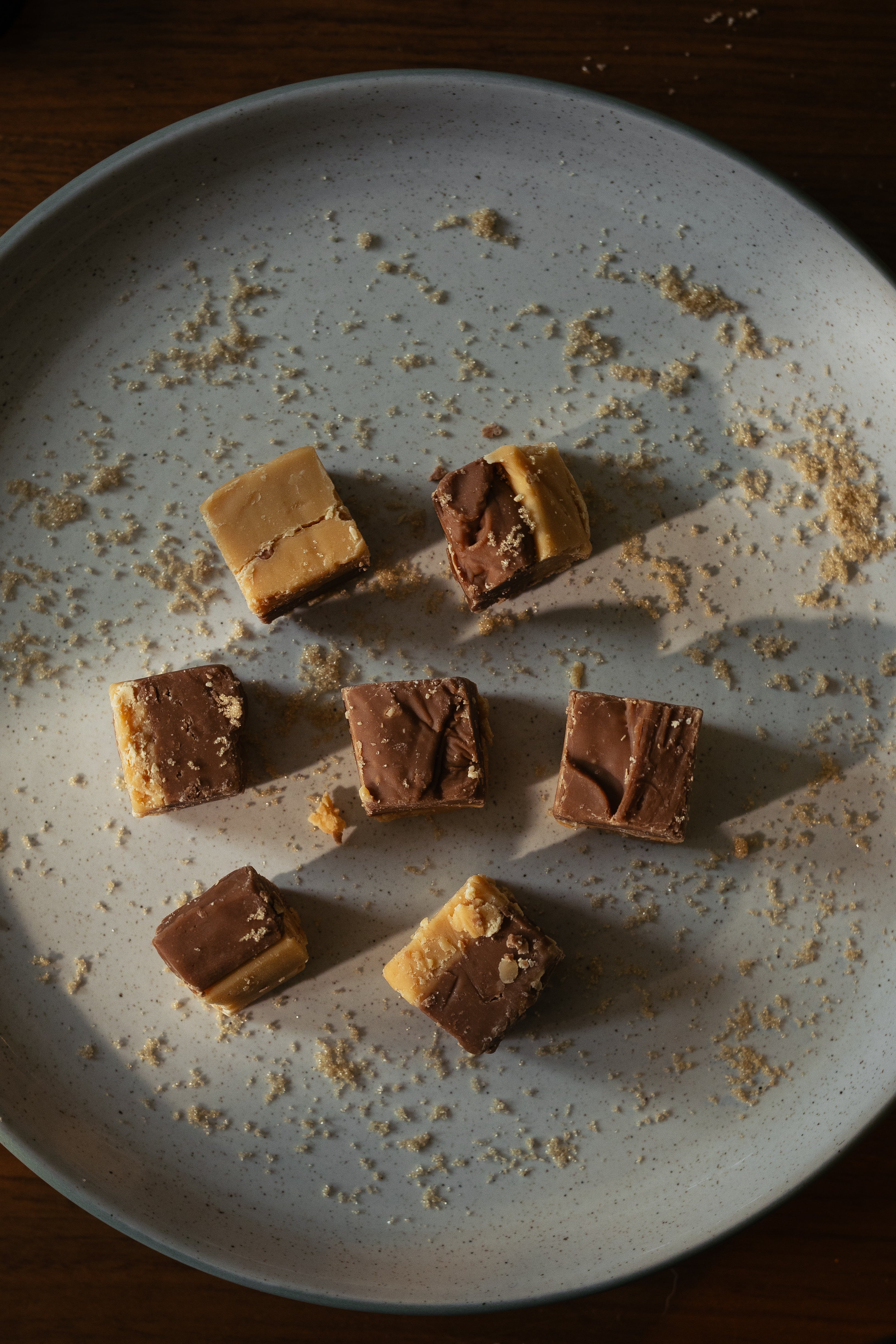 Barti fudge on plate