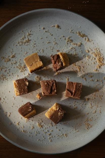 Barti fudge on plate