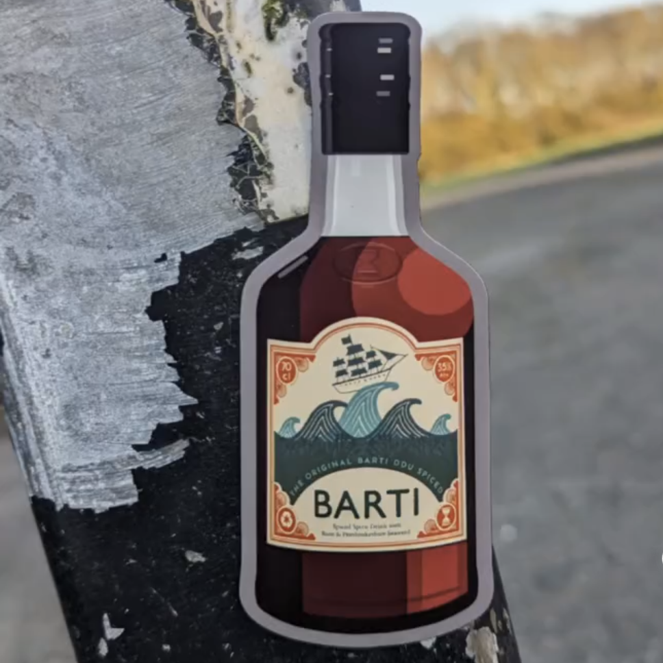 Barti Spiced Rum Fridge Magnet of the Best Spiced Rum