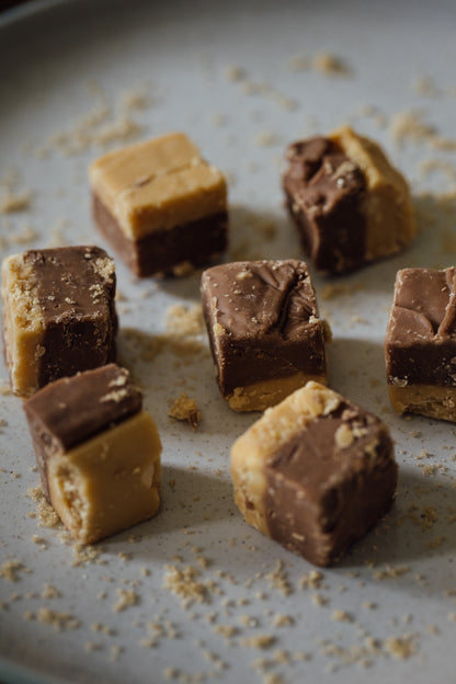 cubes of Barti fudge