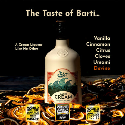 Barti Cream Liqueur Gift Set with Glasses