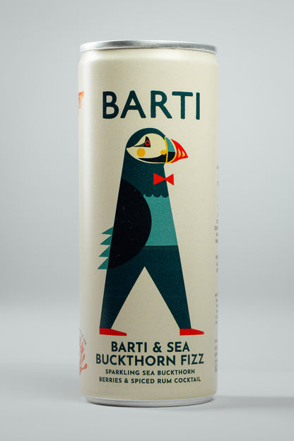 Barti & Sea Buckthorn Fizz - Pre-mixed Cocktail Can