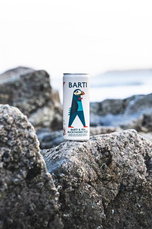 Barti & Sea Buckthorn Fizz - Pre-mixed Cocktail Can