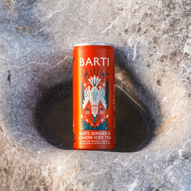 Barti, Ginger & Lemon Iced Tea - Pre-mixed Cocktail Can