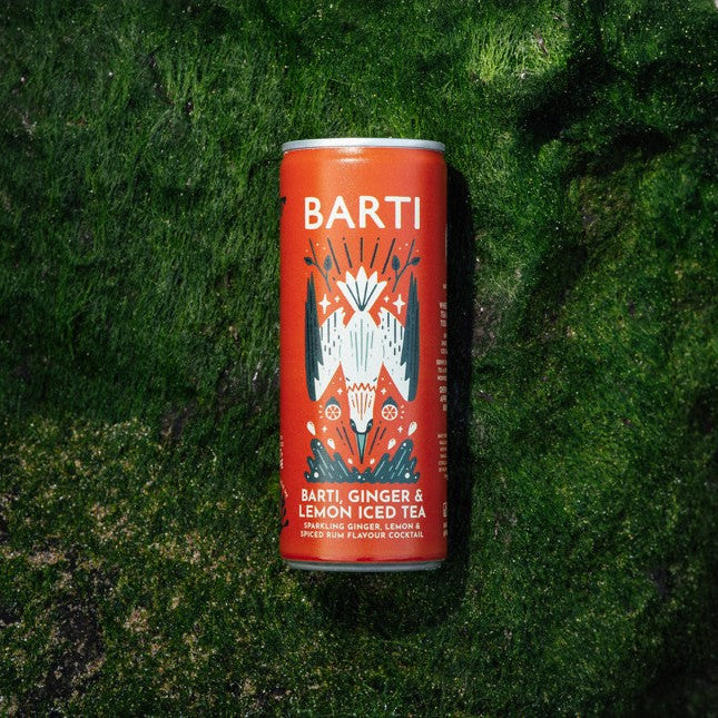 Barti, Ginger & Lemon Iced Tea - Pre-mixed Cocktail Can